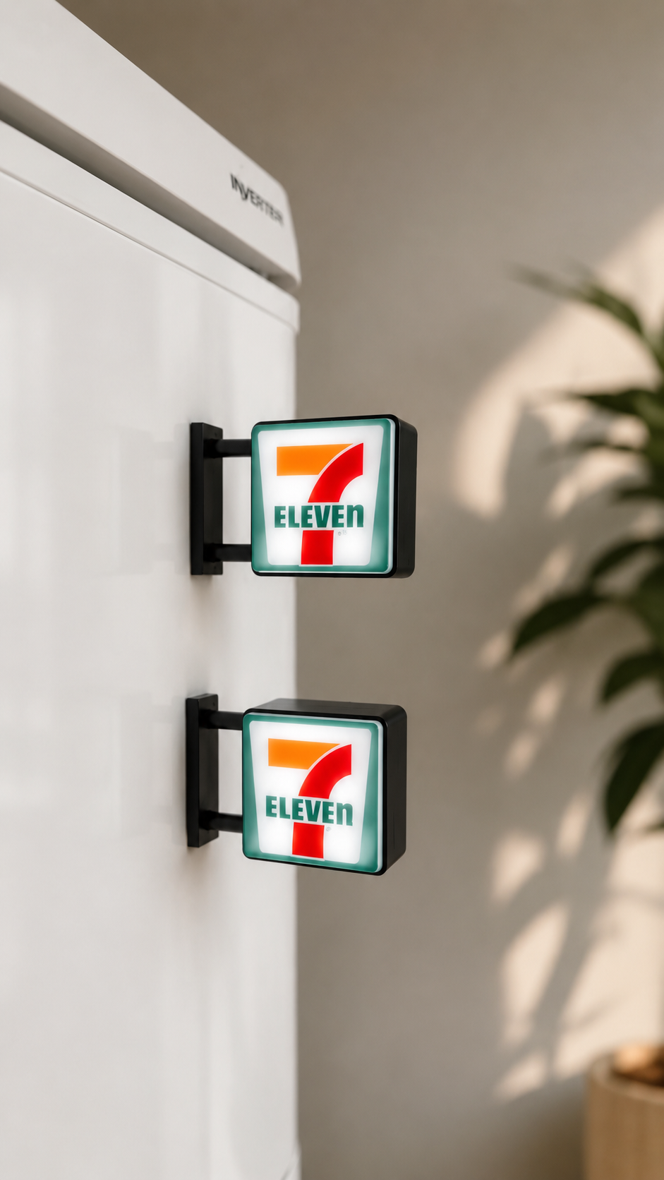 LED Koelkast Magneet - Retro Miniatuur Winkel - Iconisch Azië Souvenir - Lichtgevend Decor - Grappig Cadeau
