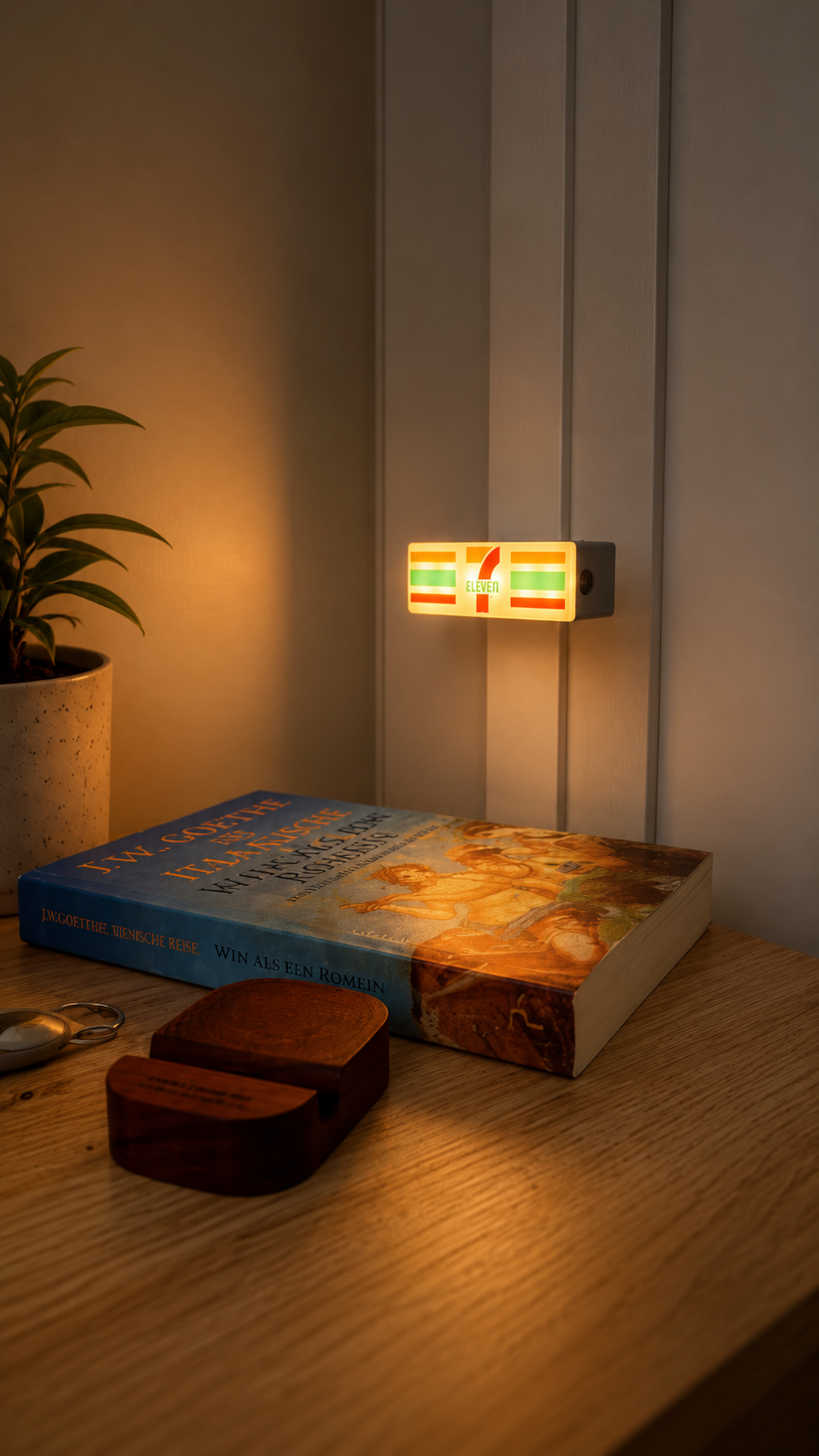 LED Koelkastmagneet  – Retro Azië Souvenir