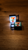 LED Koelkast Magneet - Retro Miniatuur Winkel - Iconisch Azië Souvenir - Lichtgevend Decor - Grappig Cadeau
